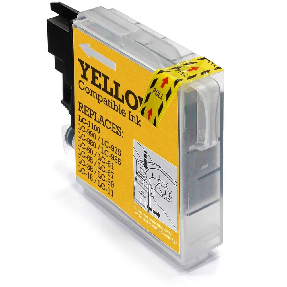 Cartuccia Ink-Jet Compatibile Brother LC 980 / LC1100 Y Giallo - Foto 2
