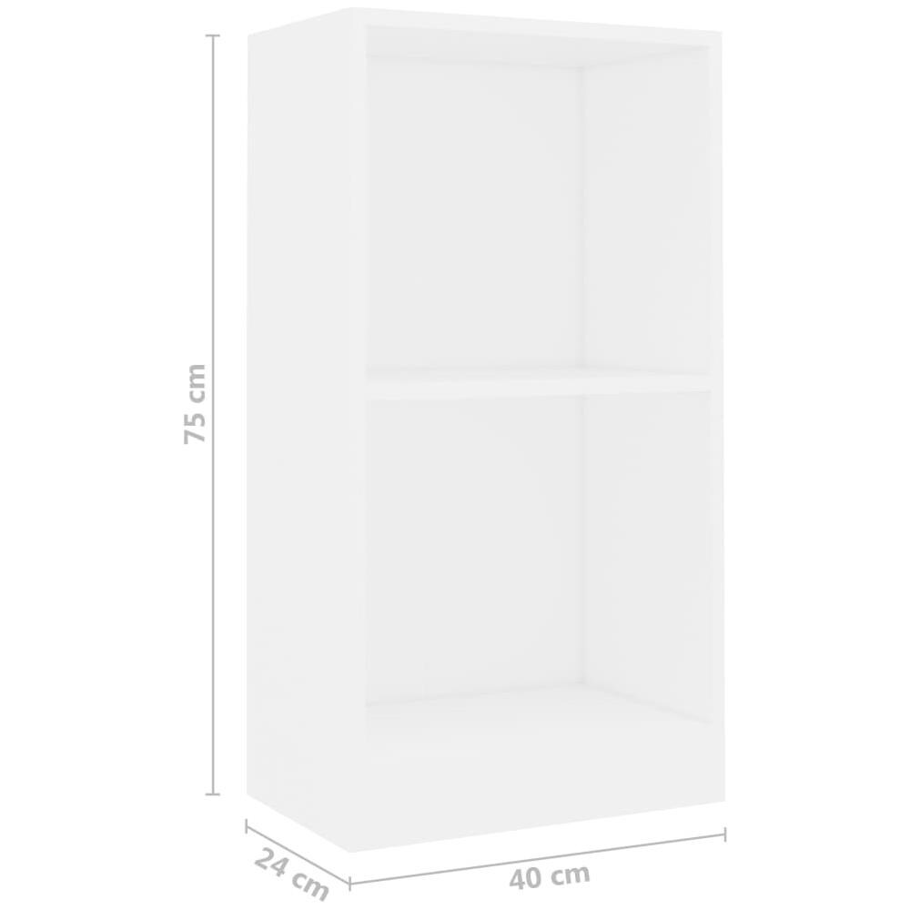 Libreria Bianca 40x24x75 Cm In Truciolato - Foto 10