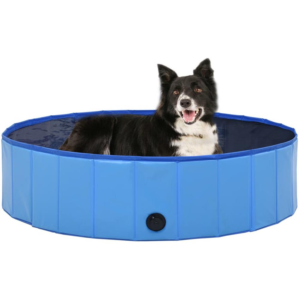 Piscina Per Cani Pieghevole Blu 120x30 Cm In Pvc - Foto 1