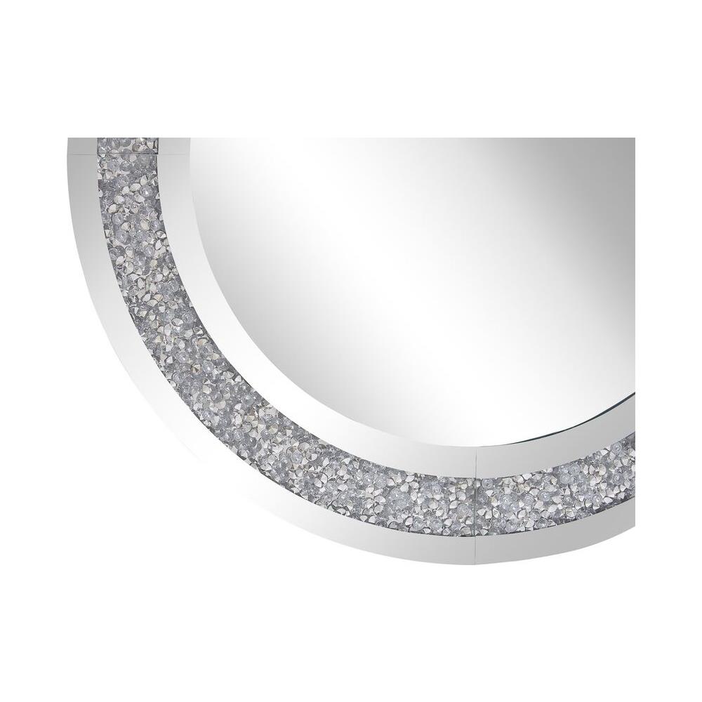 Specchio Da Parete Argento Ø70 Cm Erbray - Foto 2