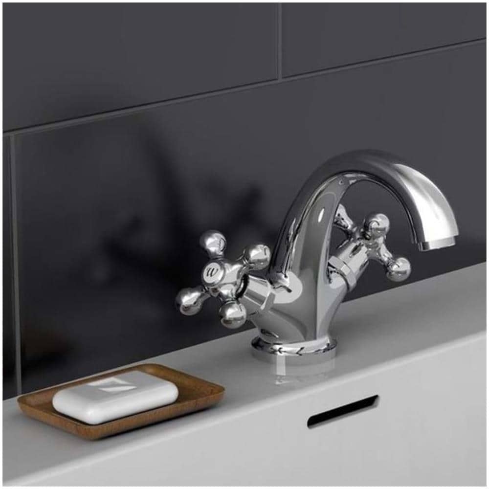 Miscelatore per Lavabo a 2 Maniglie ELK Cromato - Foto 1