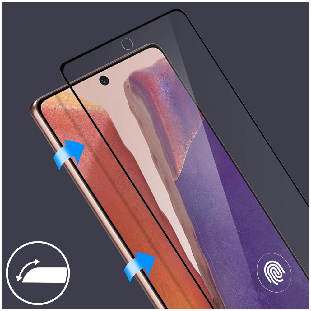 Pellicola Akashi Smussata Samsung Galaxy Note 20 In Vetro Temperato Trasparente - Foto 5