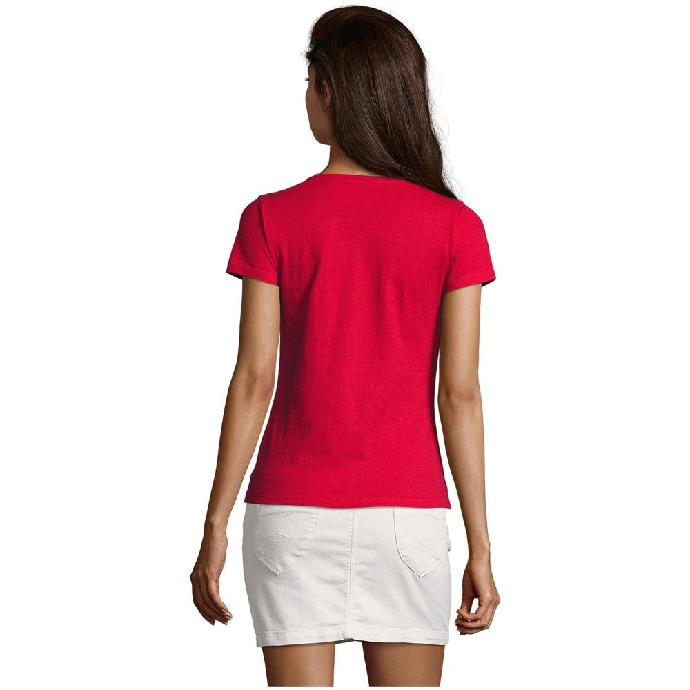 T-shirt Donna Imperiale Con Scollo A V Taglia M Rossa - Foto 1