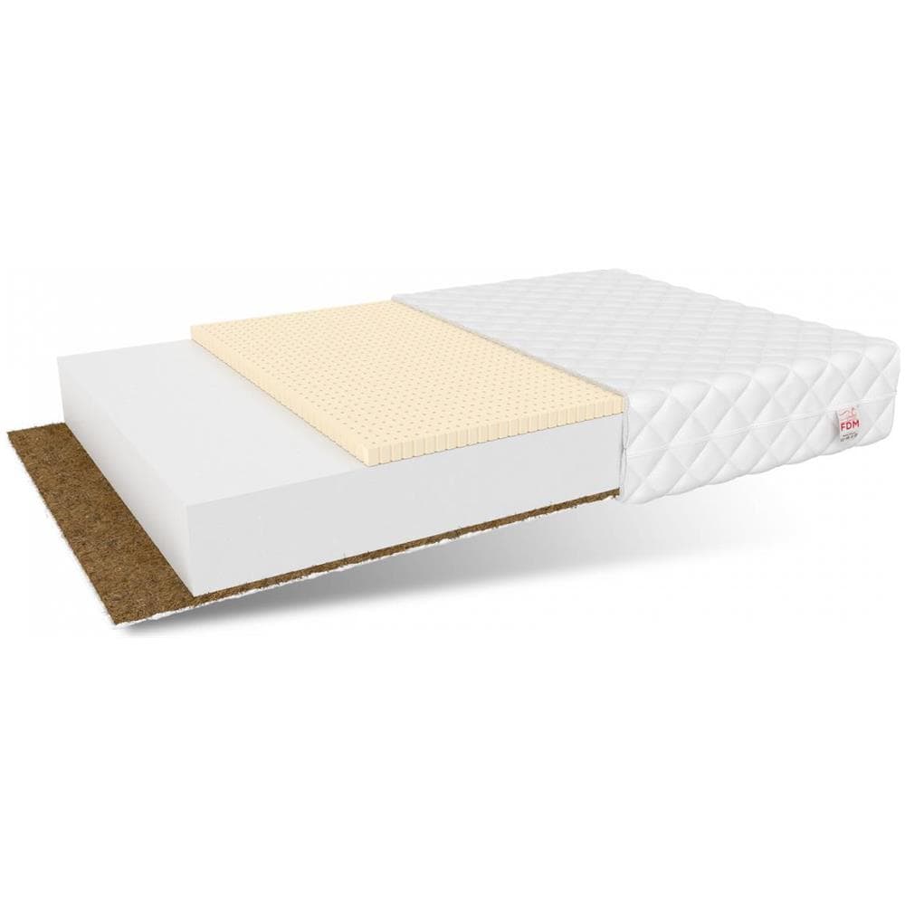 Materasso In Schiuma Piccolo Kids 70 X 160 - H2 Medio / H4 Rigido - Lattice, Cocco - Foto 1