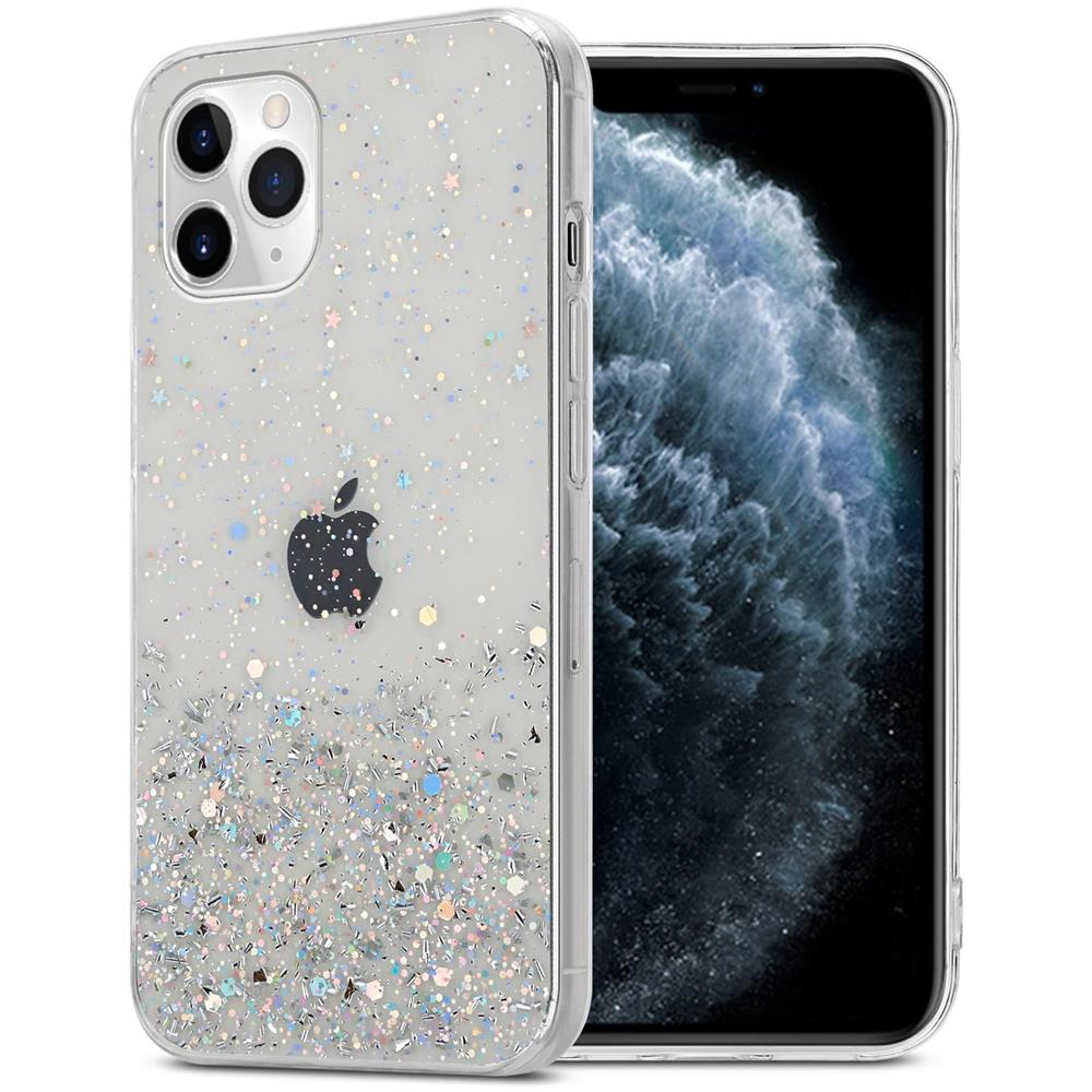 Custodia Compatibile Con Apple Iphone 11 In Trasparente Con Glitter - Coperchio Protettivo In Silicone Tpu Flessibile Con Glitter Scintillanti - Foto 1