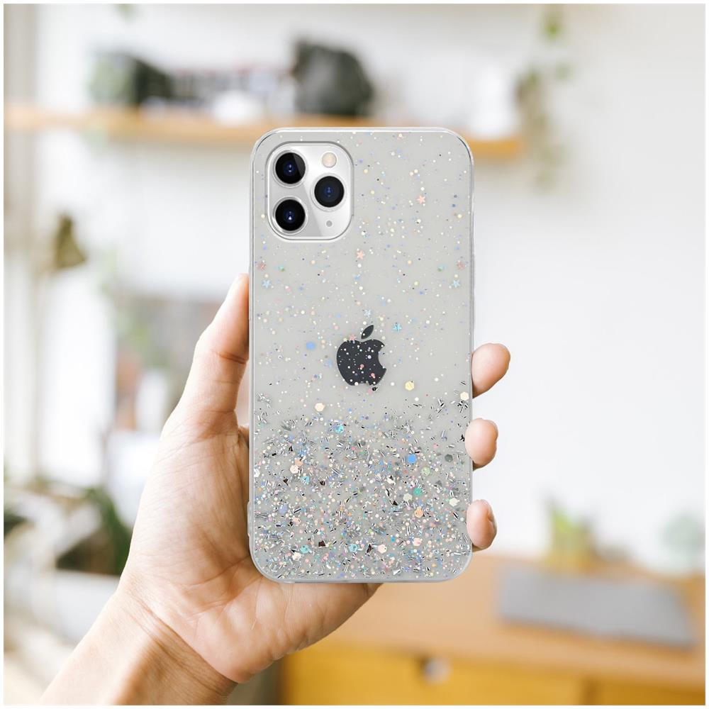 Custodia Compatibile Con Apple Iphone 11 In Trasparente Con Glitter - Coperchio Protettivo In Silicone Tpu Flessibile Con Glitter Scintillanti - Foto 8