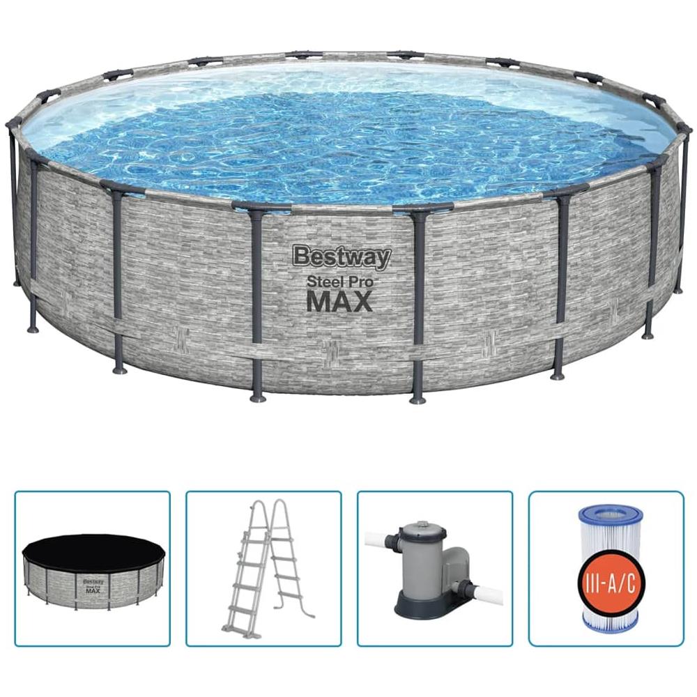 Piscina Power Steel Rotonda 488x122 Cm - Foto 1