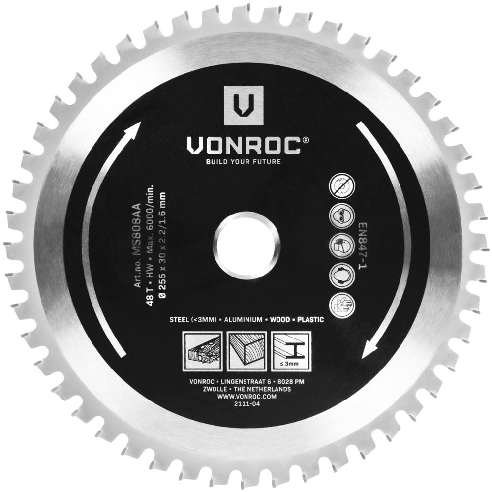 Lama Multimateriale Ø255 X 30mm. 48t. Per Troncatrice Ms507ac - Foto 2