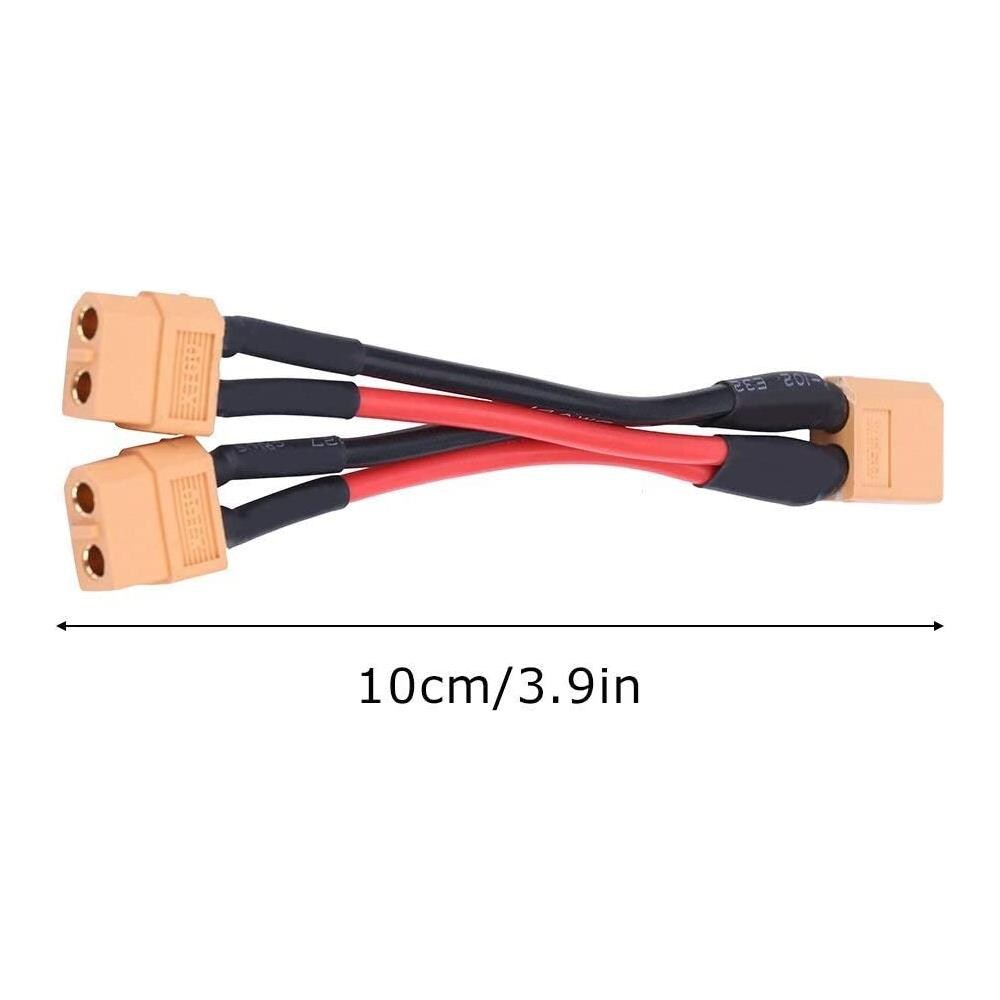 Xt60 Connettore A Spina Cavo Adattatore Per Connettore Per Batteria Parallela 14awg Cavo Per Rc Lipo (1 Femmina A 2 Maschi), 1 Pezzo - Foto 2