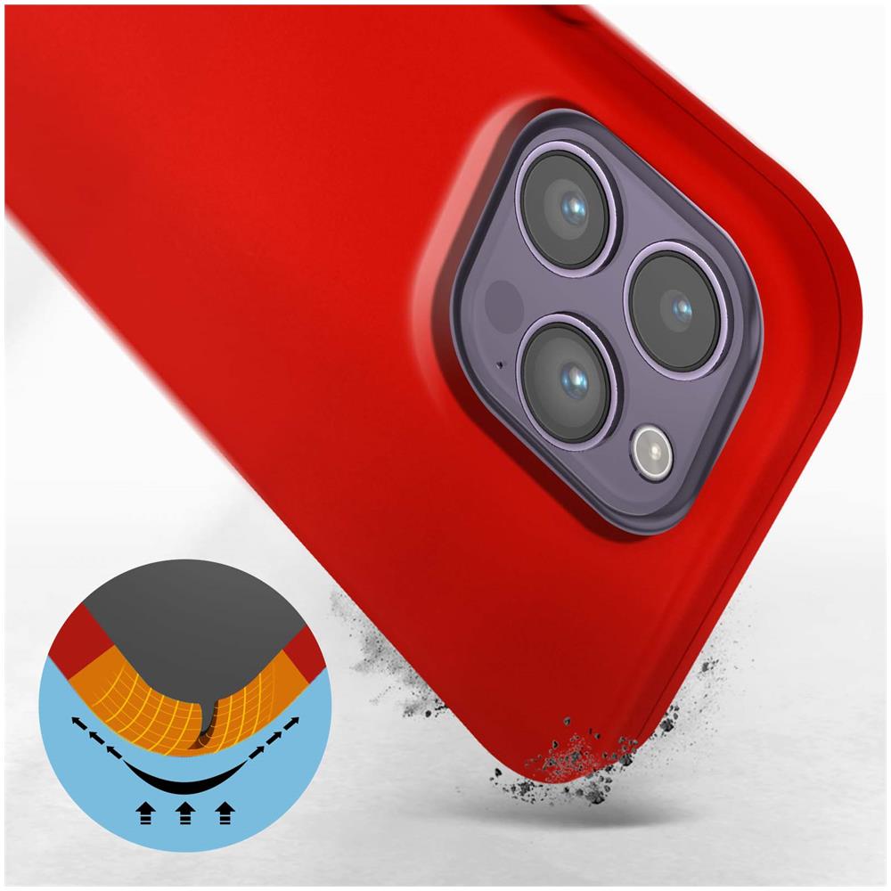 Cover Per Iphone 14 Pro Max In Silicone Semi-rigido Soft-touch Rossa - Foto 5