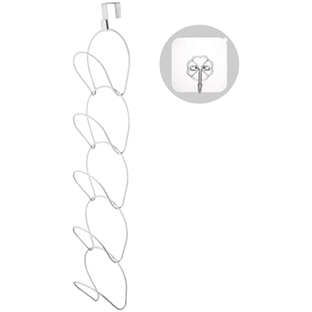 Portacravatte, 10 Slot Fermacravatta Sciarpa Cintura in Pelle Organizzatore Scaffale Stoccaggio Cravatta Titolare con Gancio Metallo per Guardaroba Armadio, Risparmiatore Spazio (Black