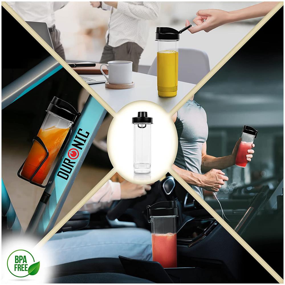 Bl510 Mini Frullatore Elettrico 500w | Sports Blender Con Borraccia Da 570ml Senza Bpa | Frullatore Potente Con Lame In Acciaio | Bottiglia Con Coperchio | Mixer Per Smoothie E Frullati - Foto 2