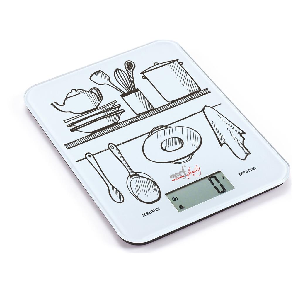 Glass Bianco Superficie piana Rettangolo Bilancia da cucina elettronica - Foto 1