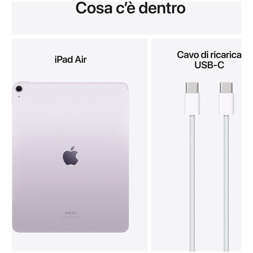 iPad Air M2 (2024 6th Gen) 256GB 13" Wi-Fi + Cellular Viola - Foto 3