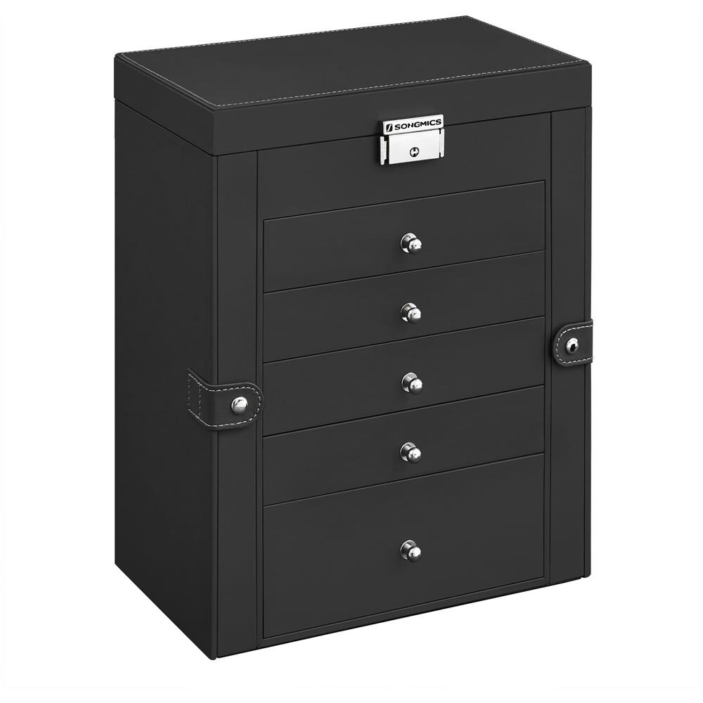 Portagioie con specchio, elegante design nero - JBC152B01 - Foto 1