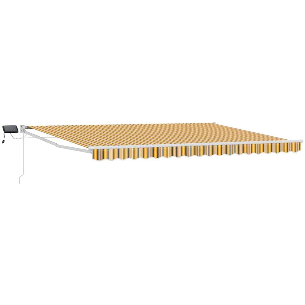 Tenda retrattile manuale con LED 5 x 3 m - Foto 1