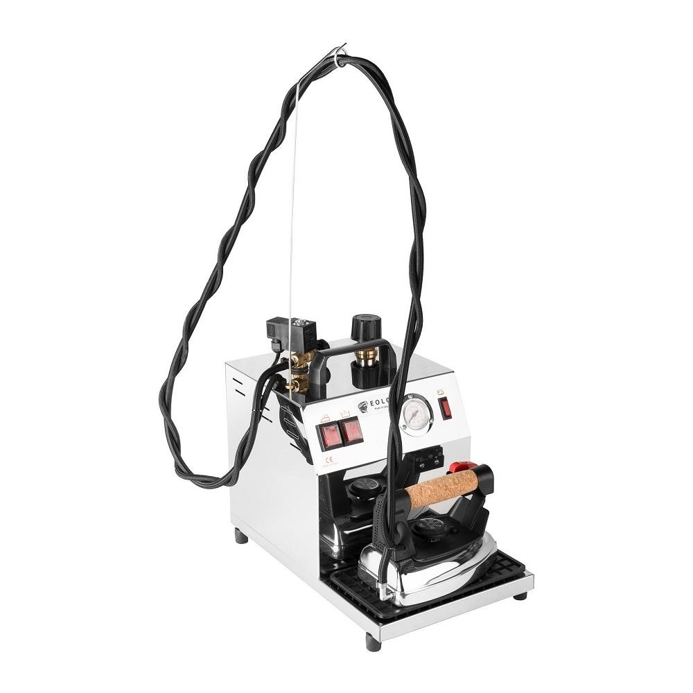 Ferro Da Stiro Professionale Con Caldaia In Rame A Risparmio Energetico E Resistenza Esterna Anticalcare Paravapore Ricarica Semicontinua Sistema Stirante Vapore Secco Corazza In Accaio Inox Stiro Verticale Regolazione Getto Di Vapore Gv03 Inox - Foto 2