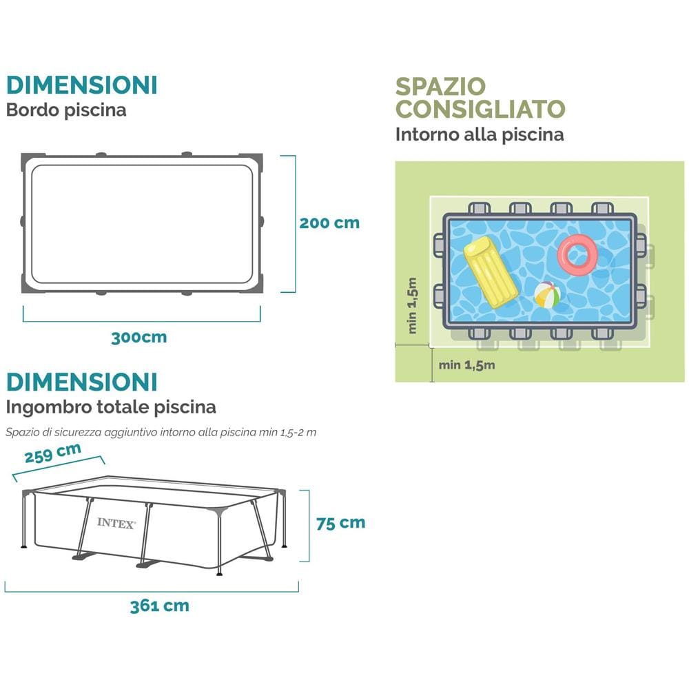 28272NP - Piscina Rectangular Frame 300x200x75 cm - Foto 3