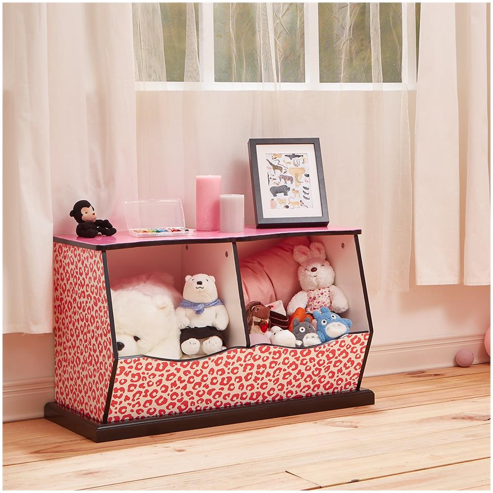 LANGRIA Armoires Etagères Plastiques Modulaires Avec 16 Cubes DIY Placard Rangement, Noir Et