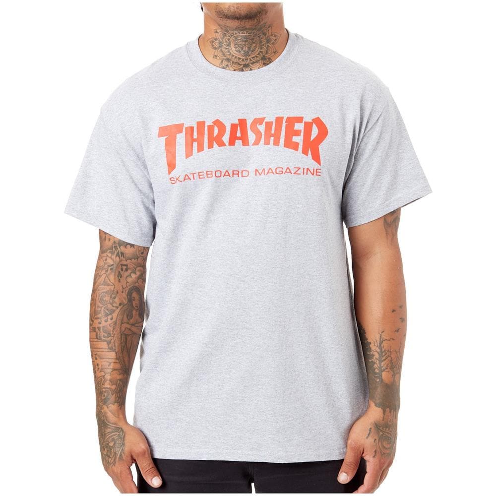 T-shirt Skate Mag Grigio Rosso (l, Grigio) - Foto 4