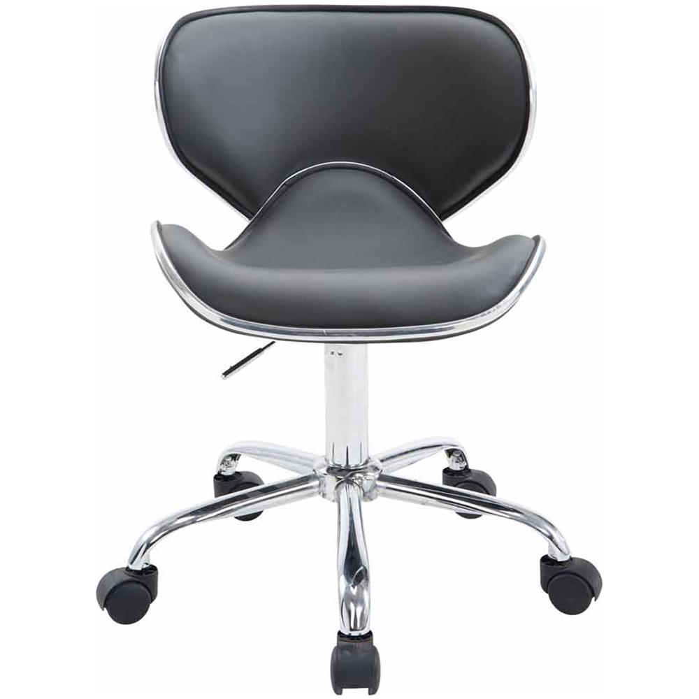 Sedia Sgabello da Lavoro Las Vegas V2 - Sedia con Ruote Scrivania o Ambulatorio I Poltroncina Pc in Similpelle, Imbottita Regolabile 45-61 cm I Sedia Studio Design Grigio - Foto 2
