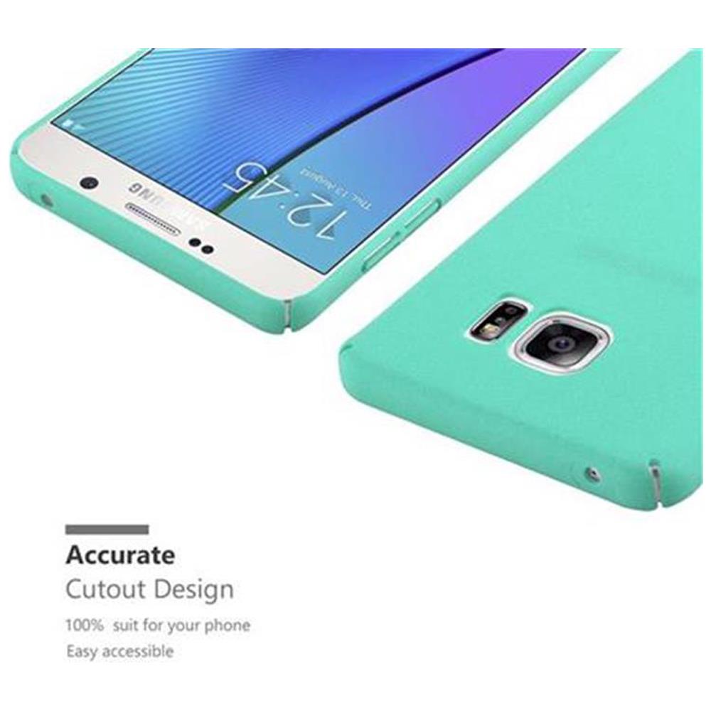 Cadorabo Custodia Compatibile Con Samsung Galaxy Note 5 In Frosty Verde - Hard Case Coperchio Protettivo In Frosted Look Contro I Graffi E Gli Urti - Foto 6