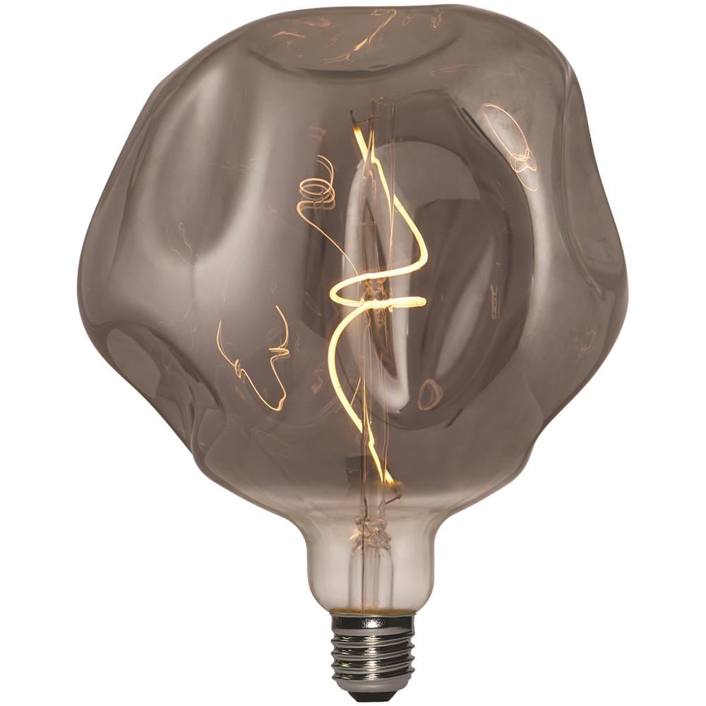 Lampadina Maxi Filament Bumped, Decorativa, Con Filamento A Spirale, Fumo In Vetro, 18 X 18 X 21,5 Cm, 1 X E27, 5w, 150lm, 2000k, 240v - Foto 5