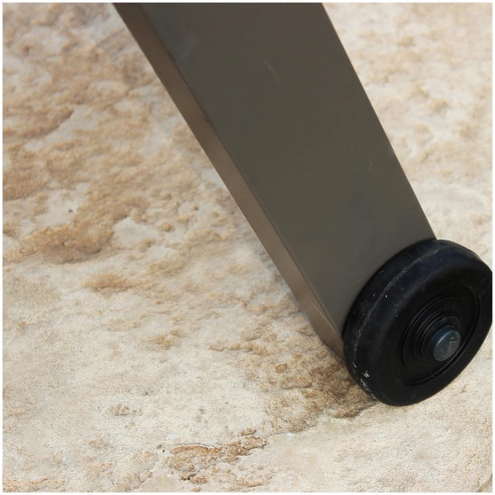 Lettino Formentera Impilabile Taupe In Alluminio E Textilene Grigio - Foto 2