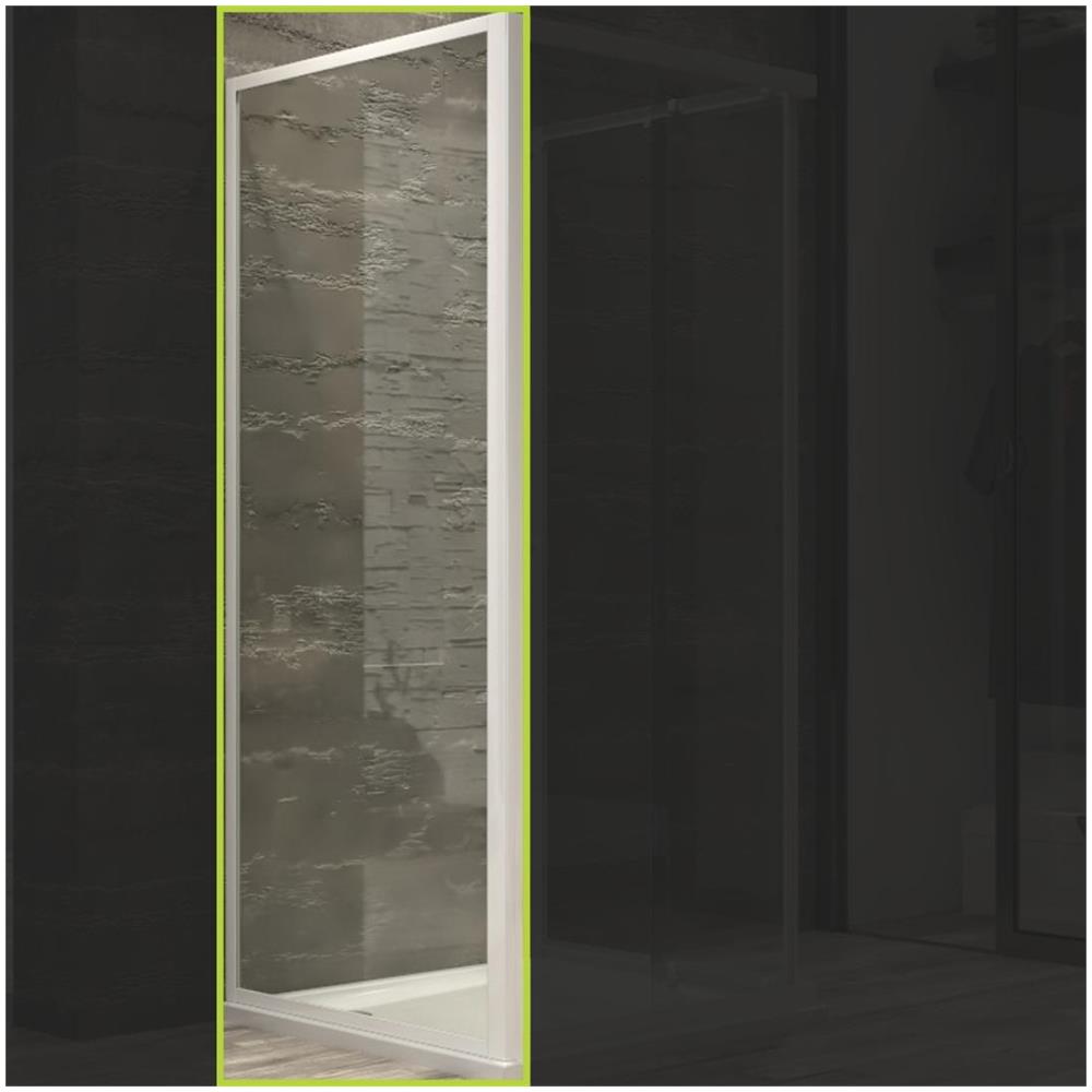 Lato Fisso Box Doccia Adatto Box Corner Cristallo Temprato *** Misure : 72-74.5xh185cm Serigrafato - Foto 2