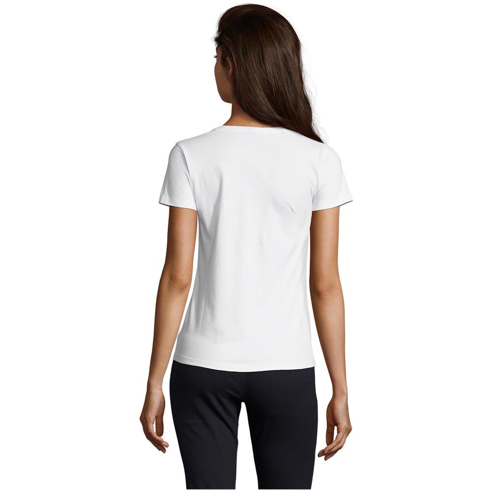 T-shirt Donna Imperiale Con Scollo A V Taglia L Bianca - Foto 2