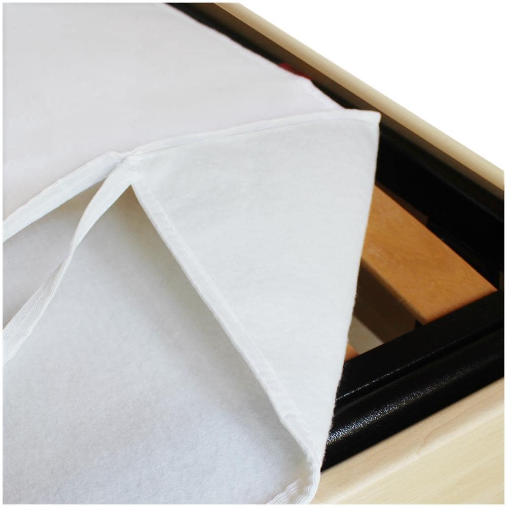 Coprirete In Feltro, Anallergico, Traspirante, Antiacaro, Con Laccetti Per Fissare Gli Angoli, Prodotto In Italia - 1 Piazza E Mezza - Foto 1