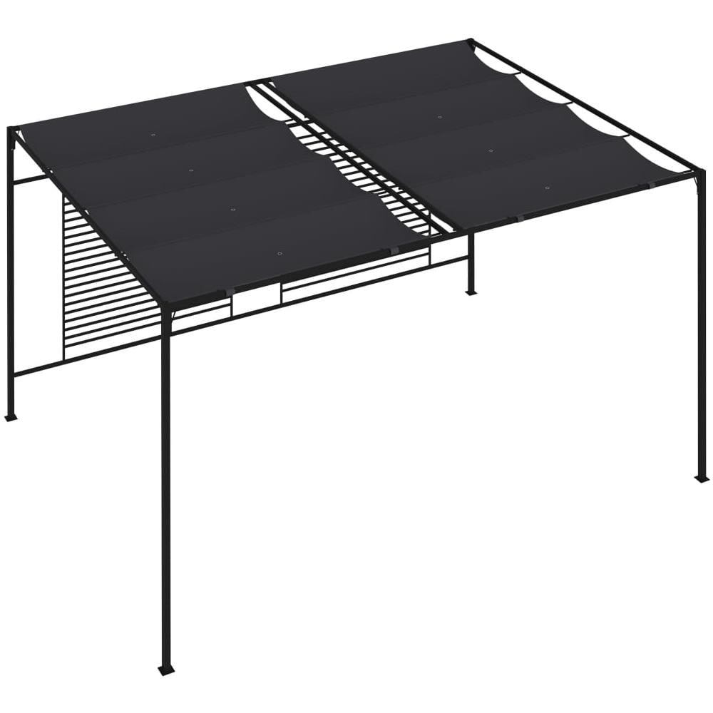 Gazebo con Tetto Retrattile 4x3x2,3 m Antracite 180 g / m² - Foto 7