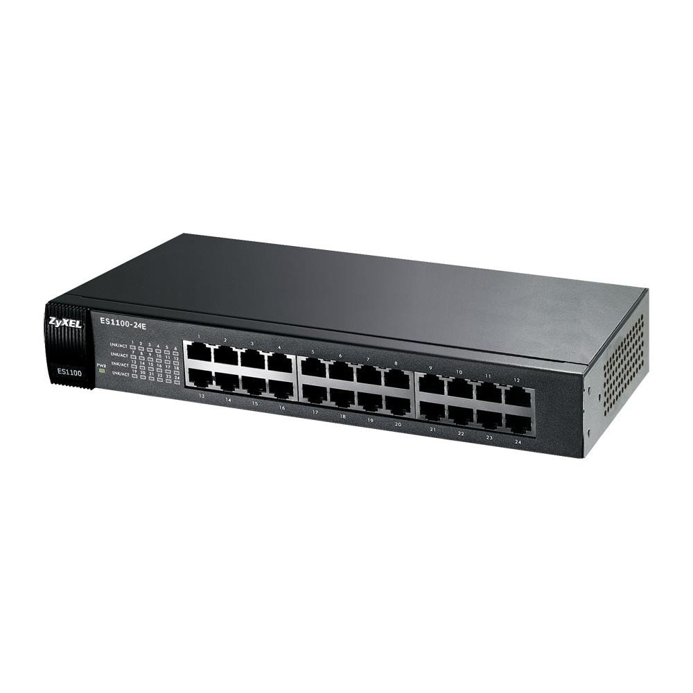 ES1100-24E, No gestito, IEEE 802.1p, IEEE 802.3, IEEE 802.3af, IEEE 802.3az, IEEE 802.3u, IEEE 802.3x, 10/100 Mbps, Nero, EN 60950-1, IEC 60950-1, RoHS, FCC Part15, CE EMC - Foto 4