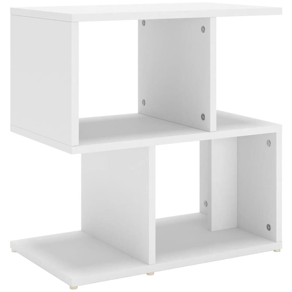 Comodino Bianco 50x30x51,5 cm in Legno Multistrato - Foto 2