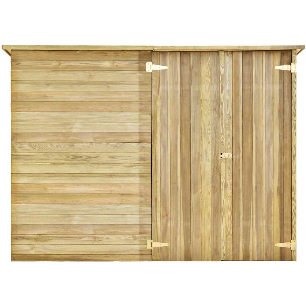 Capanno Giardino Per Biciclette 232x110x170 Cm Pino Impregnato - Foto 3