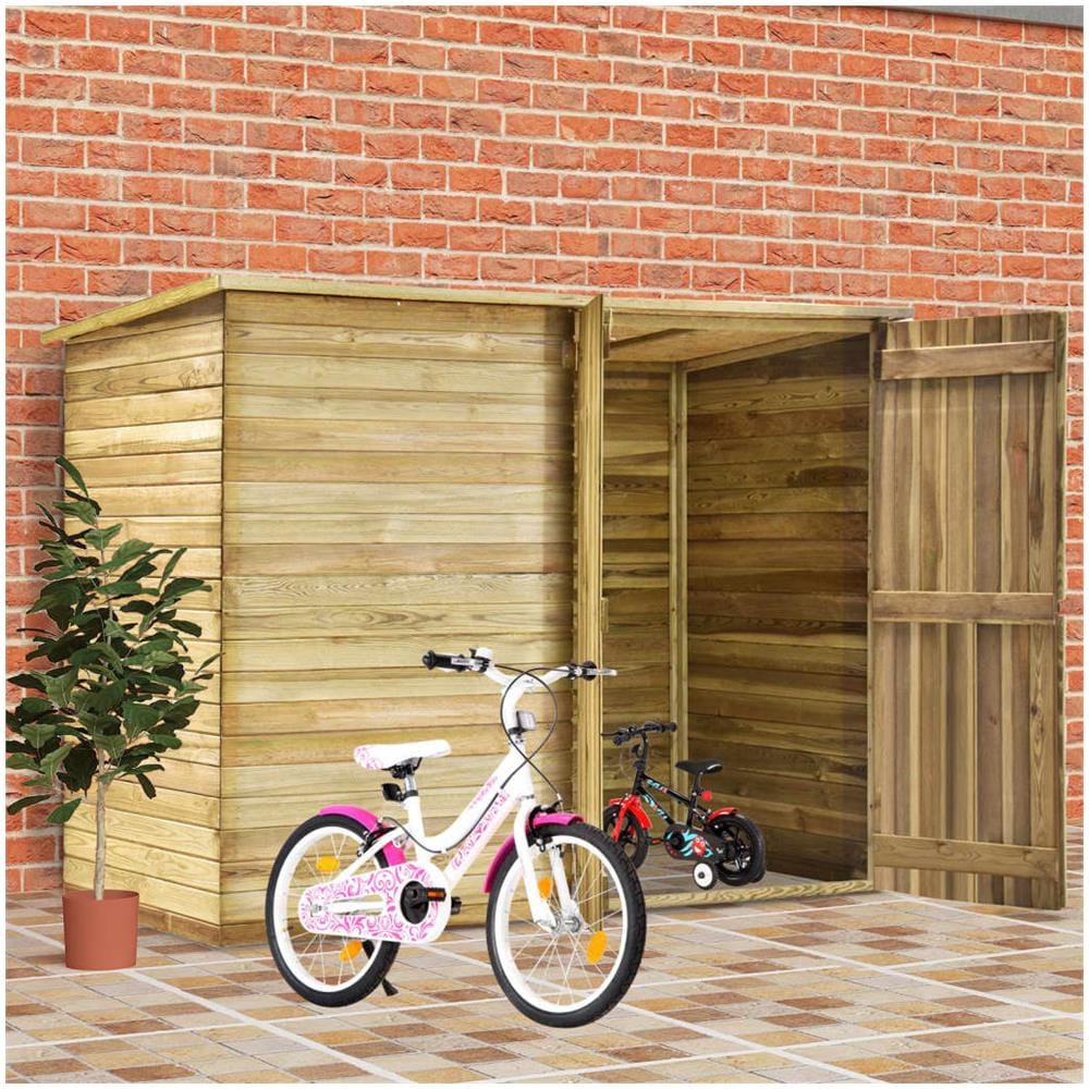Capanno Giardino Per Biciclette 232x110x170 Cm Pino Impregnato - Foto 1