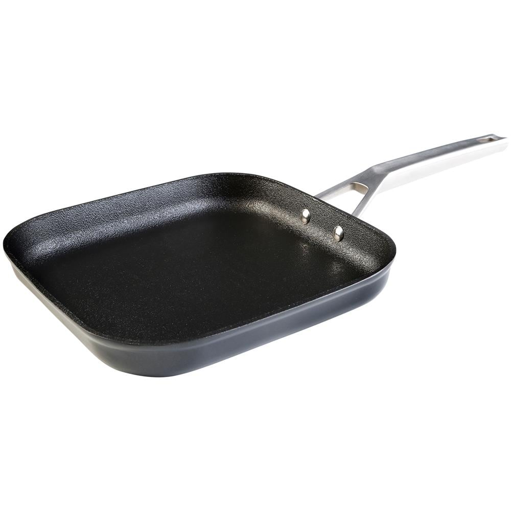 Ecosteel Bistecchiera a Induzione 26 x 26 cm in Alluminio Forgiato Colore Nero - Foto 2