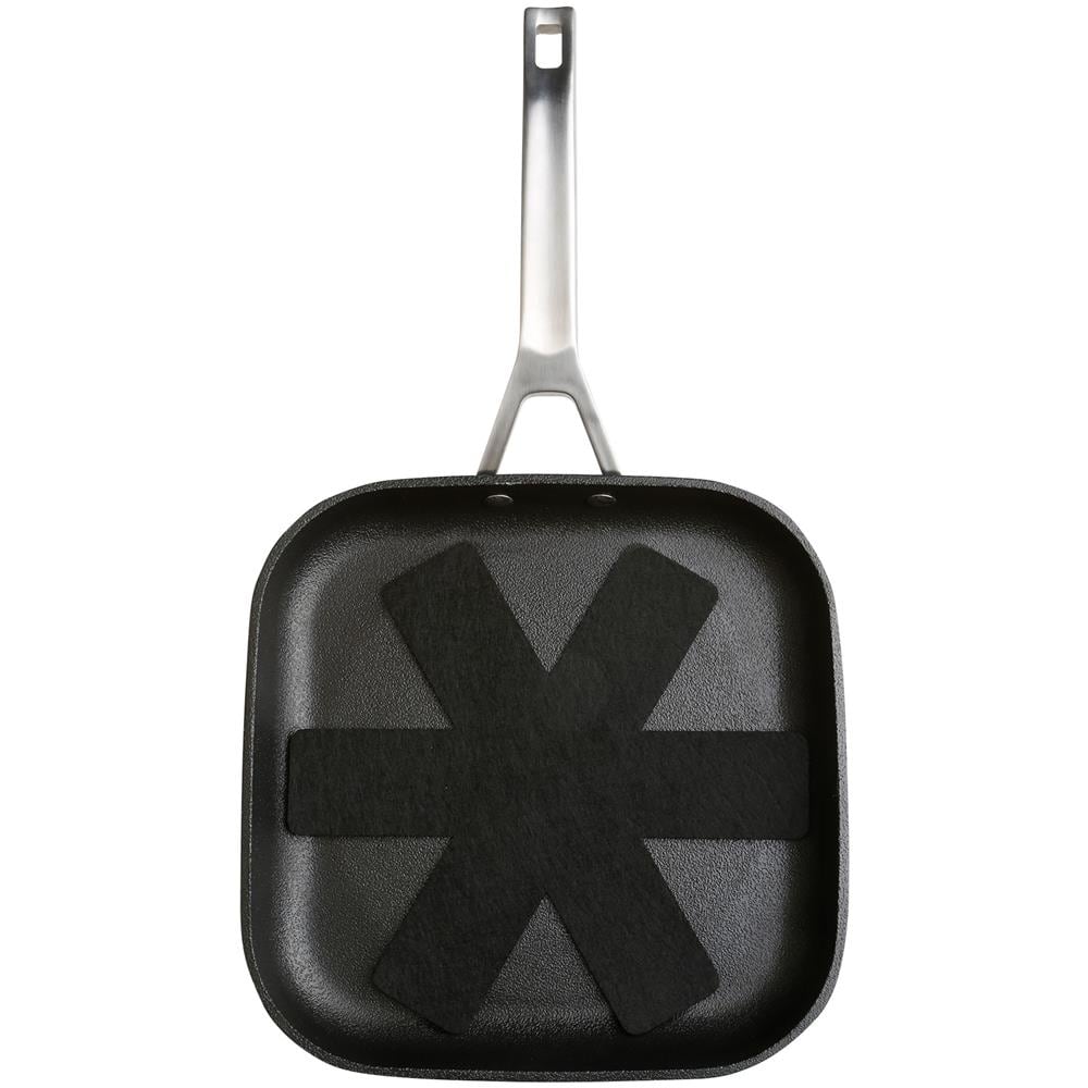 Ecosteel Bistecchiera a Induzione 26 x 26 cm in Alluminio Forgiato Colore Nero - Foto 1