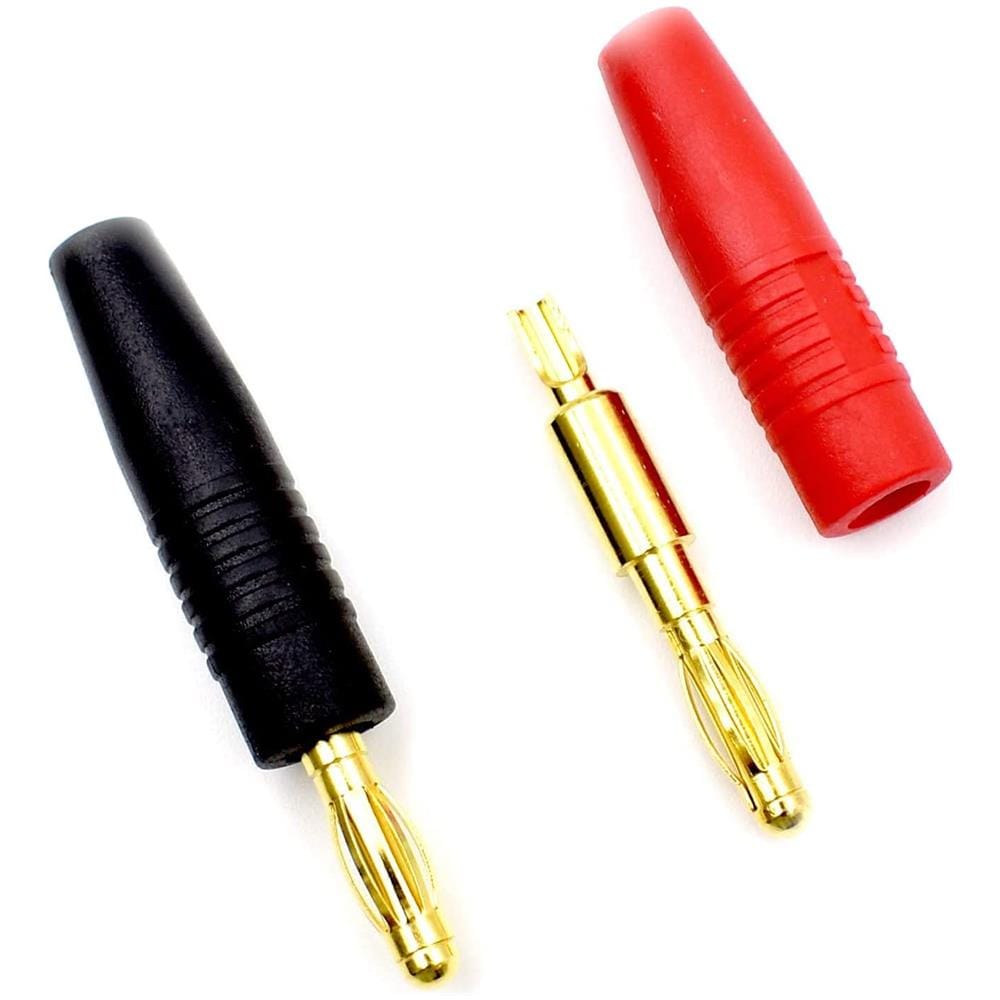 5 Paia Di Connettori Banana Da 4 Mm Batterie Modellismo Rc Lipo + Cover Protezione - Foto 3