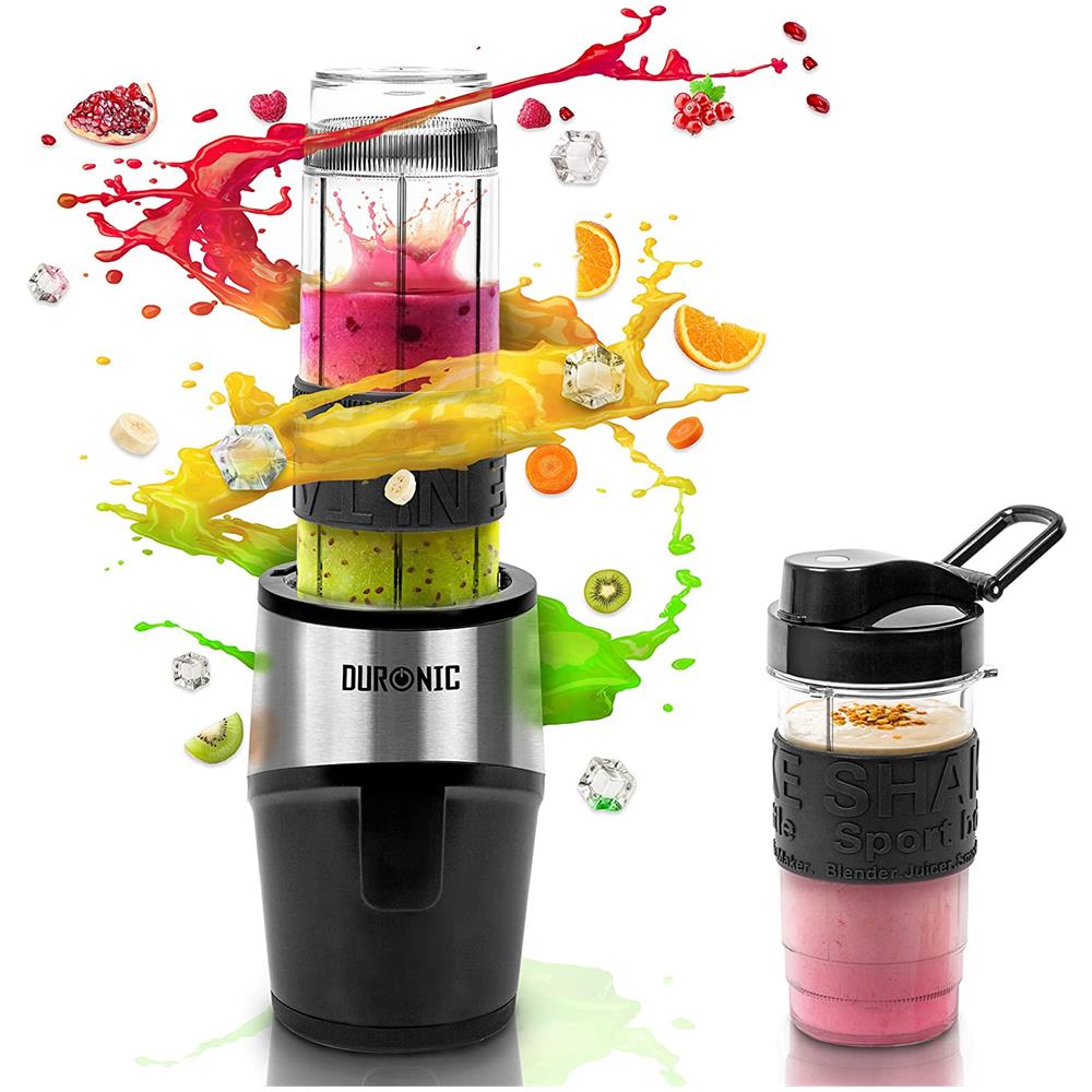 Bl520 Mini Frullatore Elettrico 500w | Sports Blender Con Borraccia Da 570ml E 400 Ml Senza Bpa | Frullatore Potente Con Lame In Acciaio | Bottiglia Con Coperchio | Per Smoothie E Frullati - Foto 1