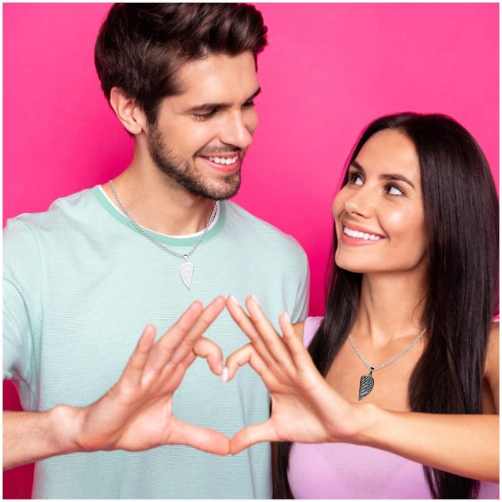 Collana Abbinata Per Coppia Con Cuore Magnetico Multicolor - Foto 5