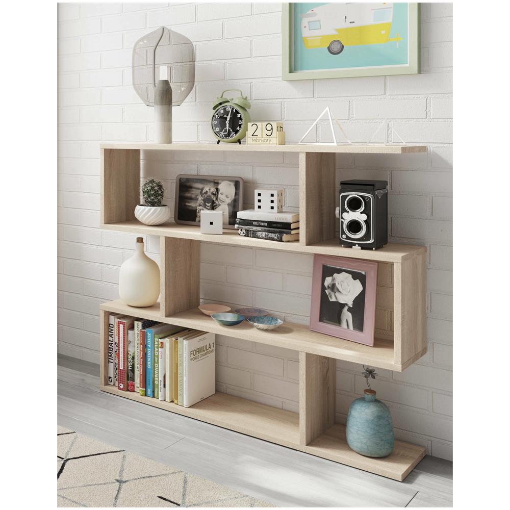 Libreria Annlera 60x33x100 Cm, Mobile Con Ripiani In Legno Multistrato E Acciaio, Nero, Stile Industriale - 4
