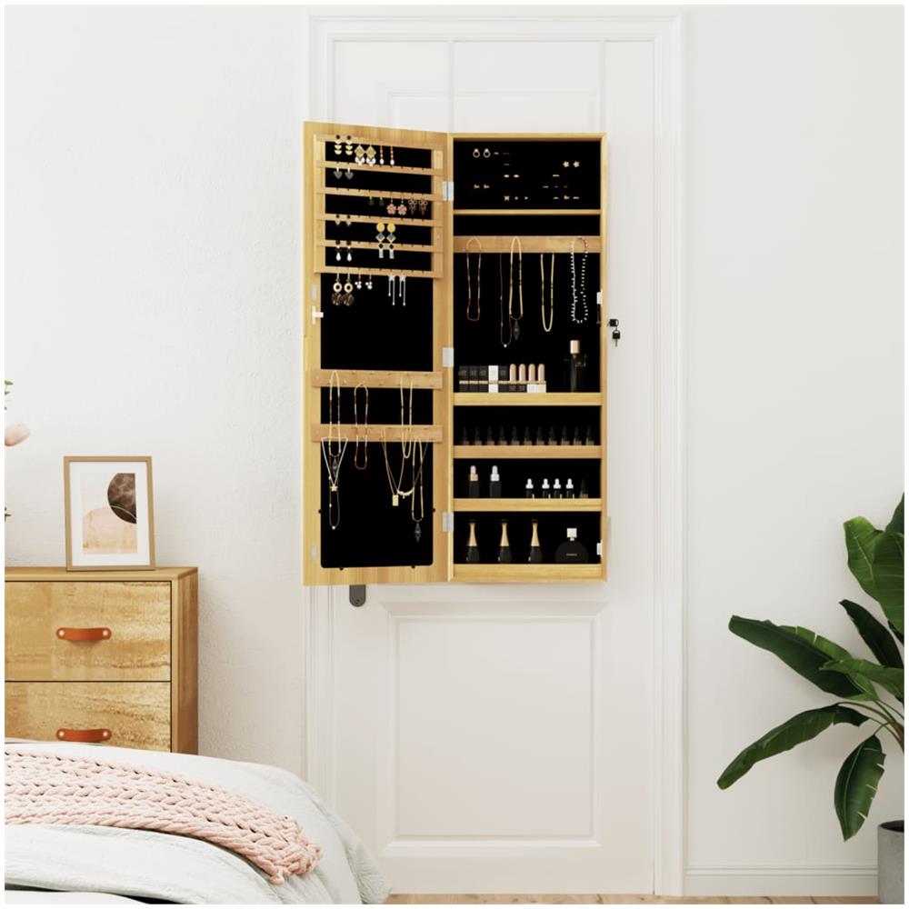 Armadio Portagioie Con Specchio A Muro 37,5x10x106 Cm - Foto 3