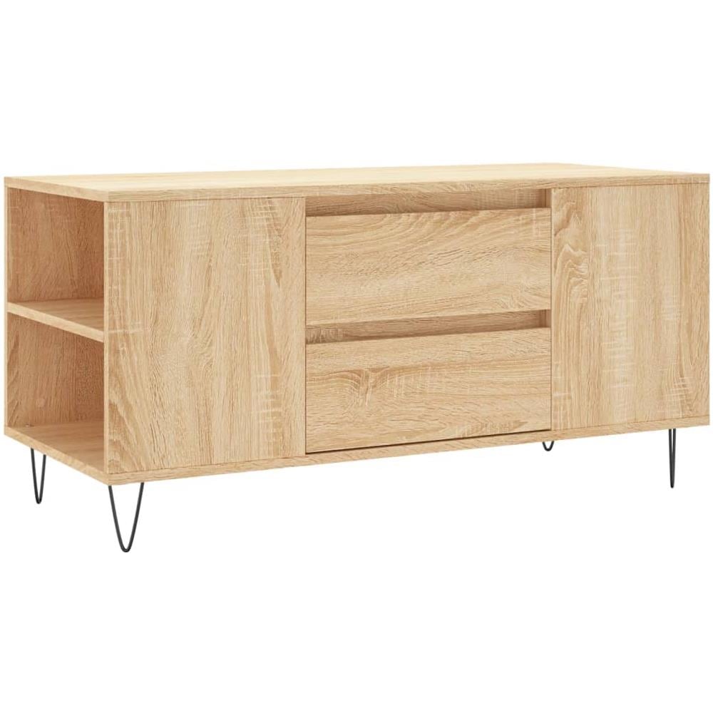 Tavolino Salotto Rovere Sonoma 102x44,5x50 Cm Legno Multistrato - Foto 2