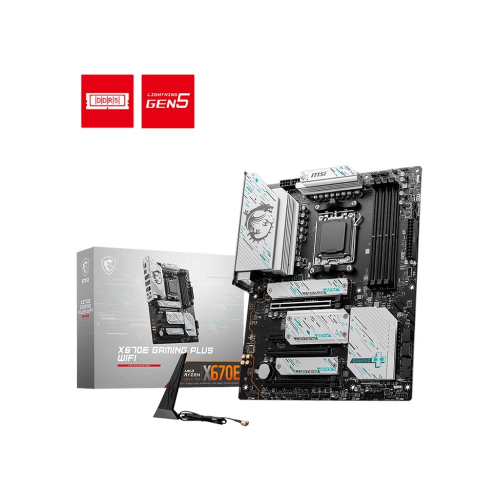 Scheda Madre X670E GAMING PLUS WIFI AMD X670  Socket AM5 ATX - Foto 1