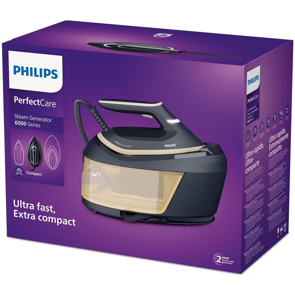 PerfectCare 600 Ferro da Stiro con Caldaia PSG6066/20 Potenza 2400 Watt Colore Blu /Oro - Foto 5