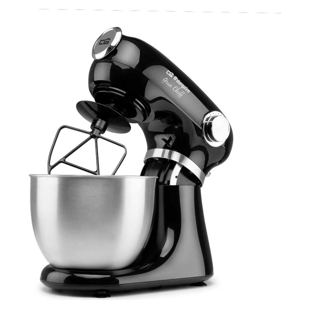 Sbattitore con Base AM 6600 Capacità 5 L Potenza 1000 W Colore Nero Argento - Foto 2