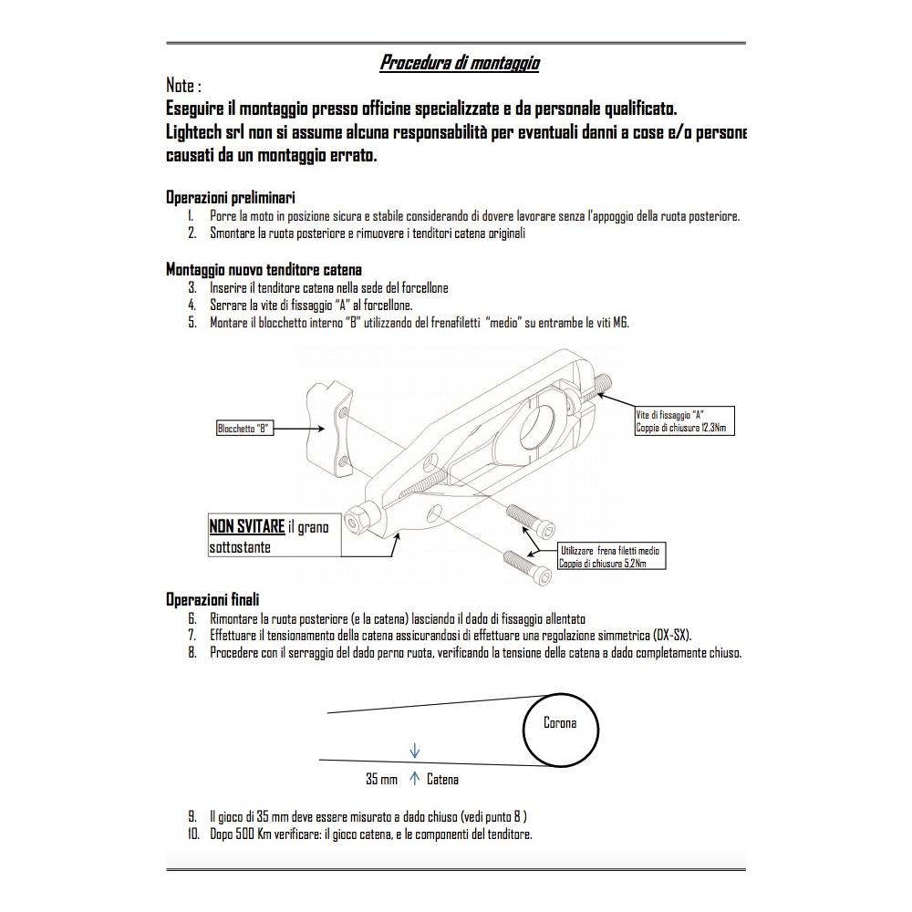 Tendi Tenditore Catena Honda X-adv 750 2017 - Foto 2