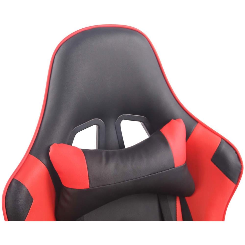 Sedia Gaming Miracle V2 in Similpelle - Sedia Racing 2 Cuscini - Poltrona Girevole con Max Carico 150Kg - Sedia Gamer Regolabile 47-57cm Nero Rosso - Foto 5