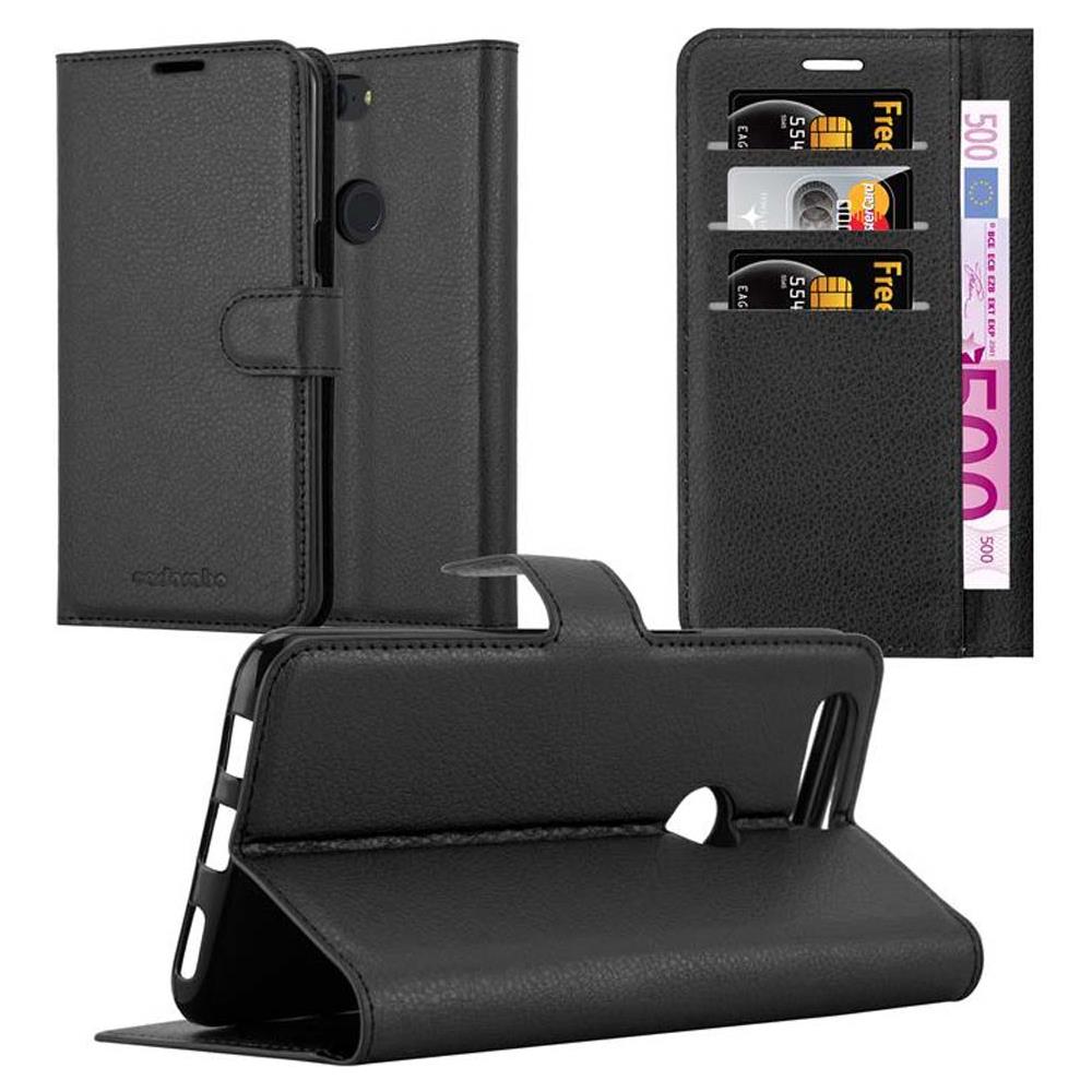 Cadorabo Custodia Compatibile Con Oneplus 5t In Nero Carbone - Coperchio Protettiva Con Chiusura Magnetica, Funzione Stand E Tasca Per Le Carte - Foto 1